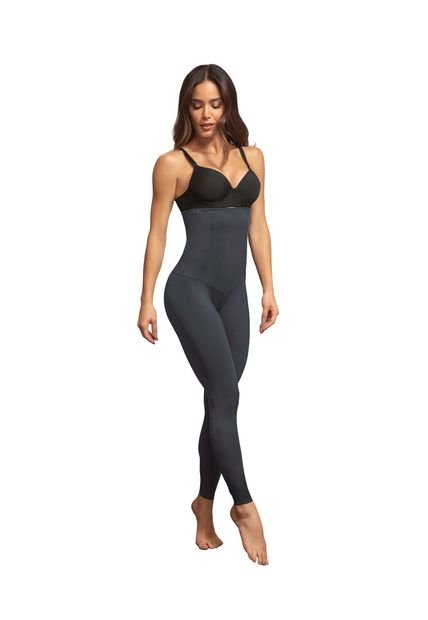 Leonisa Legging De Tiro Alto De Control En Abdomen Y Piernas 012901 Gris