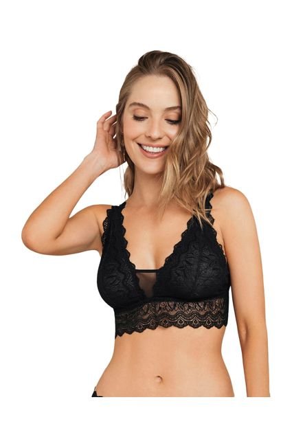 Brasieres Bralette Negro LEONISA 011971
