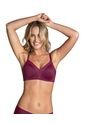 Brasier Sin Arco De Realce Alto Incorporado Magical Bra 091058 Vino Tinto de Leonisa