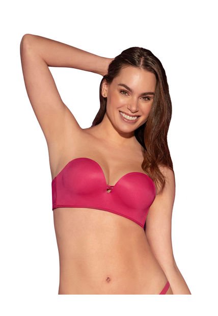 Leonisa Brasier WOW De Triple Realce Ideal Como Strapless 011968 Fucsia