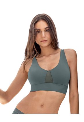 Leonisa Brasier Tipo Top De Copas Extraíbles Totalmente Cómodo Y Liviano Flexi Brastop 091048 Verde