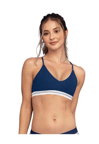 Top En Algodón Ultracómodo Con Cargaderas Graduables 091082 Azul Leonisa