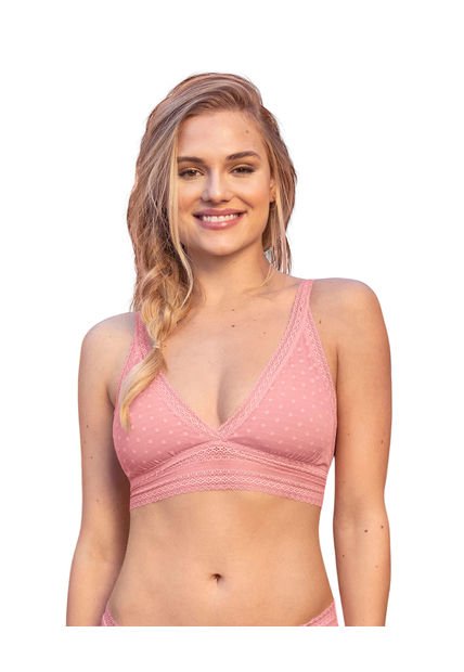 Brasieres Bralette Rosa LEONISA 011897