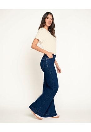 Leonisa Jean Bota Amplia Con Costuras Decorativas En Frente DN67