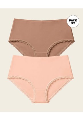Leonisa Paquete X 2 Panties Cacheteros Sin Elásticos 92093X2