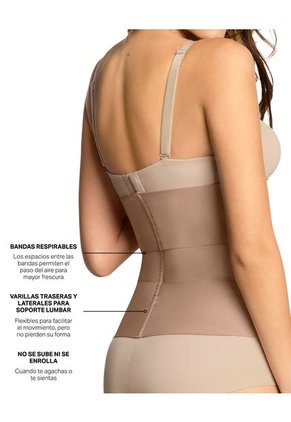 Fajas Cinturilla Control Suave Negro LEONISA E15792