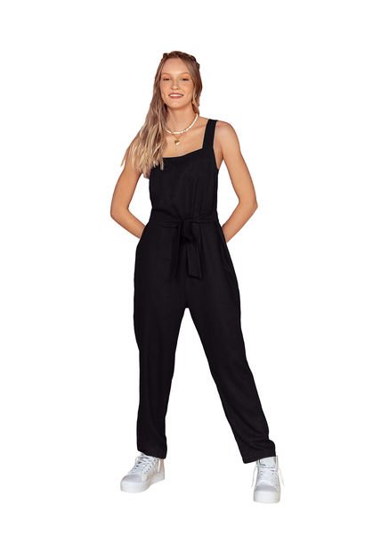 Ropa Exterior Enterizo Negro LEONISA J2375