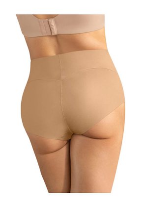 Panty Clásico Tiro Alto De Control Fuerte De Abdomen 092045 Cafe Medio