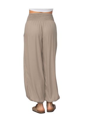 Pantalón Amplio Con Bota Ajustada J2879 Beige