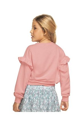 Buzo Cuello Redondo Con Hombro Rodado I170 Rosado