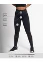 Legging Deportivo Tiro Alto Sin Costuras Con Fajón Y Mallas 195550P Negro de Leonisa
