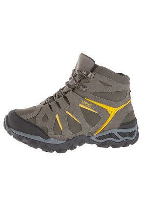 Bota Outdoor Verde Oliva-Amarillo-Negro LEONS