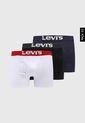 Bóxer X3 Negro-Azul-Blanco Levi's de Levis