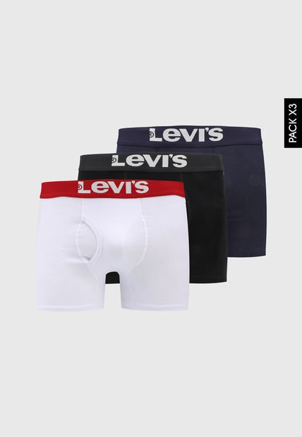 Bóxer X3 Negro-Azul-Blanco Levi's