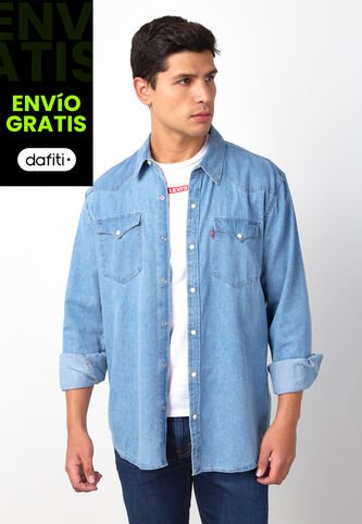 Camisa Denim Levi's Classic Western Índigo Claro Levis
