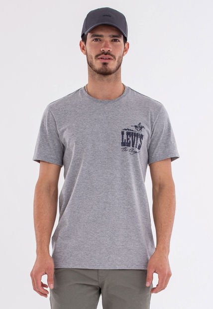 Camiseta Gris-Negro Levi's Graphic