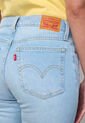 Jean Levi's Wedgie Straight Fit Índigo Claro de Levis