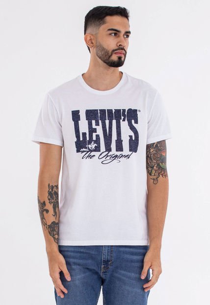 Camiseta Blanco-Azul Levi's