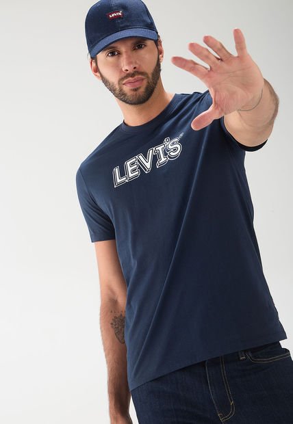 Camiseta Azul-Blanco Levi's