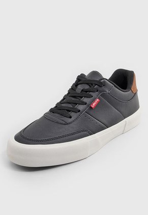 Tenis Lifestyle Negro-Blanco-Café Levi's