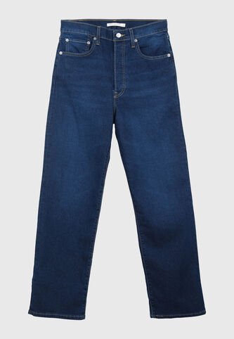 Jean Levi's Ribcage Straight Ankle Fit Índigo Oscuro Levis