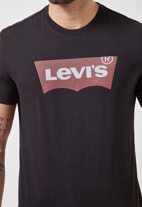 Camiseta Negro-Rojo-Blanco Levi's