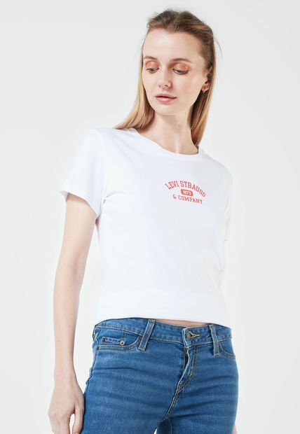 Camiseta Blanco-Rojo Levi's
