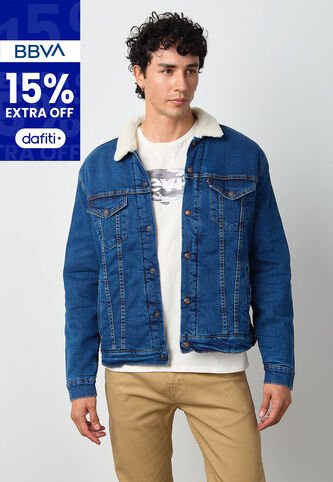 Chaqueta Denim Levi's Sherpa Trucker Índigo Medio Levis