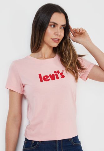 Levis camiseta online rosa