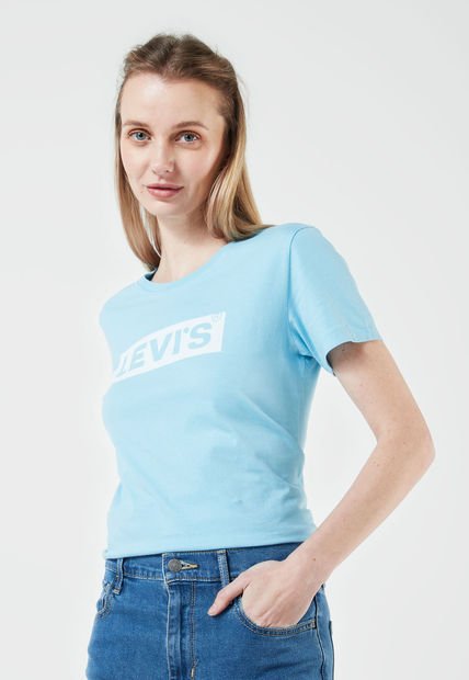 Camiseta Celeste-Blanco Levi's