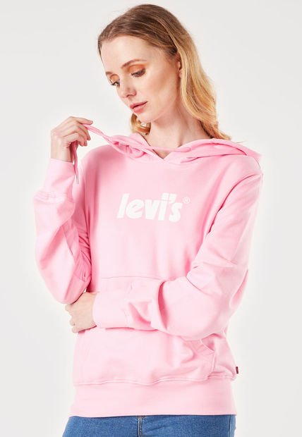 Hoodie Rosa-Blanco Levi's