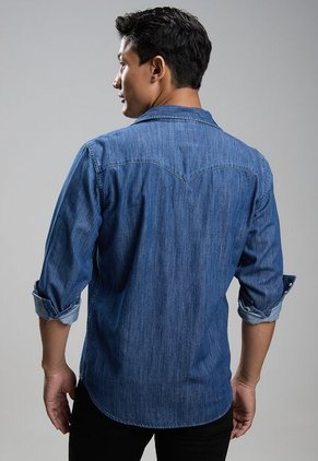 Camisa Denim Levi's Barstow Western Índigo Oscuro