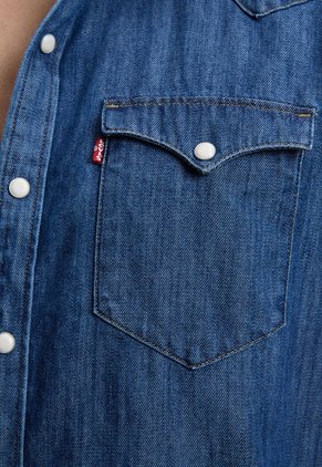 Camisa Denim Levi's Barstow Western Índigo Oscuro