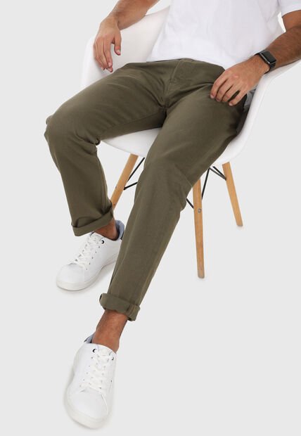 Jean Levi's 501 Classic Fit Verde Oliva