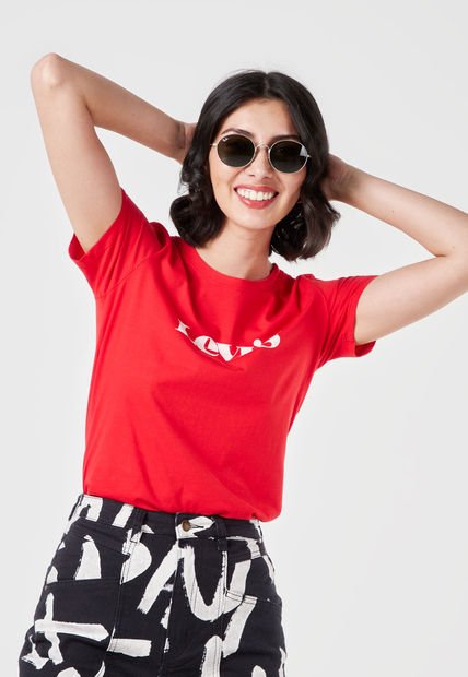 Camiseta Rojo-Blanco Levi's