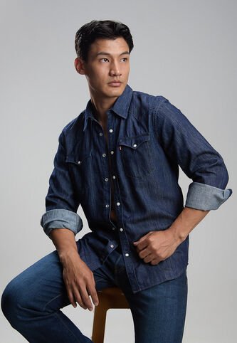 Camisa Denim Levi's Barstow Western  Índigo Oscuro Levis