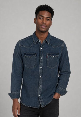 Camisa Denim Levi's Barstow Western Índigo Oscuro Levis