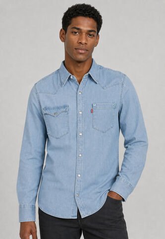 Camisa Denim Levi's Barstow Special Edition Índigo Claro Levis