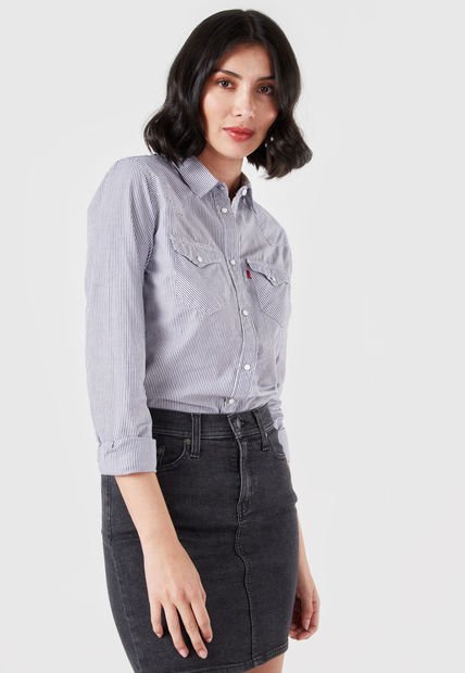 Camisa Blanco-Azul Levi's