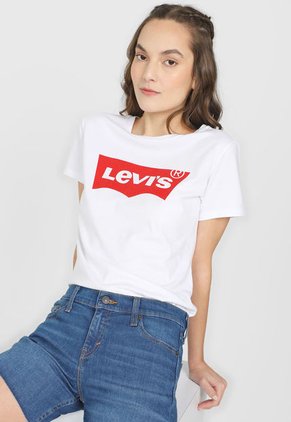 Camiseta Blanco-Rojo Levi´s