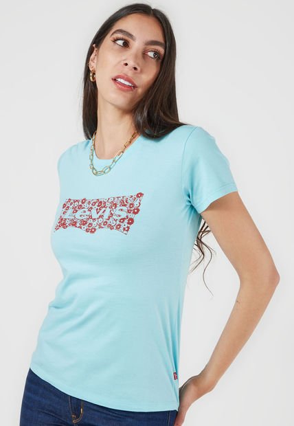 Camiseta Celeste-Rojo Levi's
