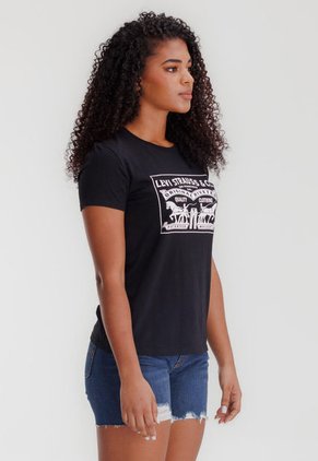 Camiseta Negro-Blanco Levi's 2-Horse Graphic