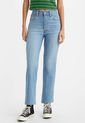 Jean Índigo Claro Levi's Ribcage Straight Ankle de Levis