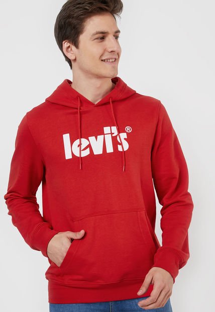 Hoodie Rojo-Blanco  Levi's