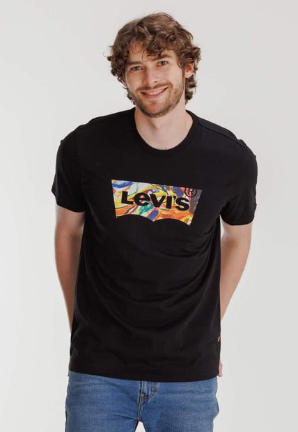 Camiseta Negro-Multicolor Levi's Batwing