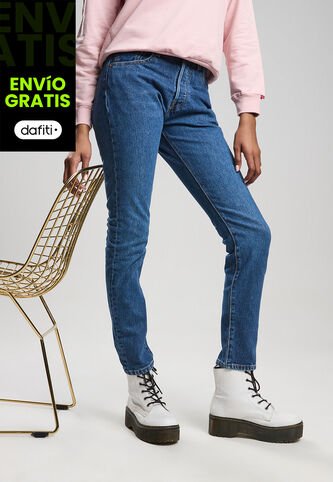 Jean Levi's 501 Skinny Fit Índigo Medio Levis