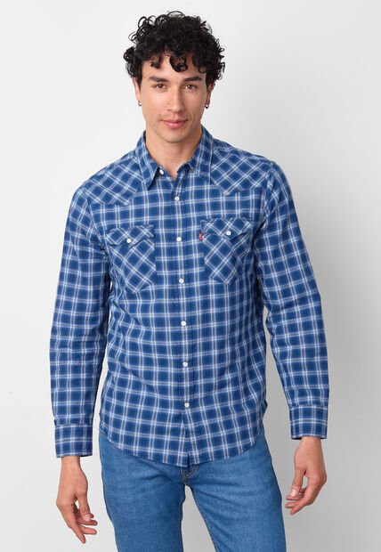 Camisa Levi's Classic Western Azul