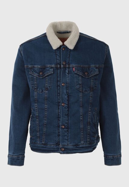 Chaqueta Denim Levi's Sherpa Trucker Índigo Medio