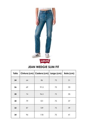 Jean Levi's Wedgie Slim Fit Negro