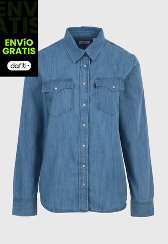 Camisa Denim Levi's Iconic Western Índigo Claro Levis